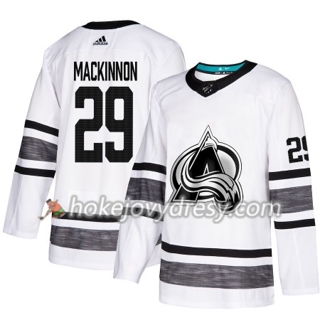 Pánské Hokejový Dres Colorado Avalanche Nathan MacKinnon 29 Bílá 2019 NHL All-Star Adidas Authentic